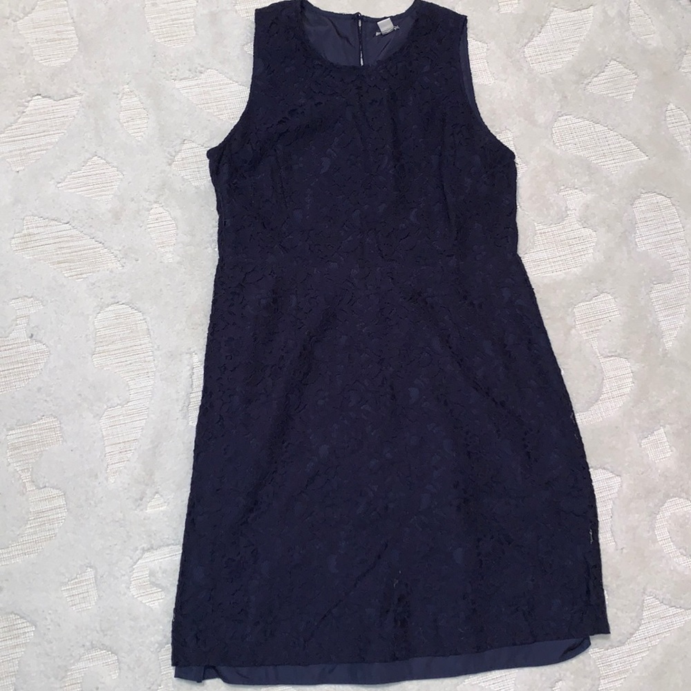 J.Crew Navy Blue Lace Dress